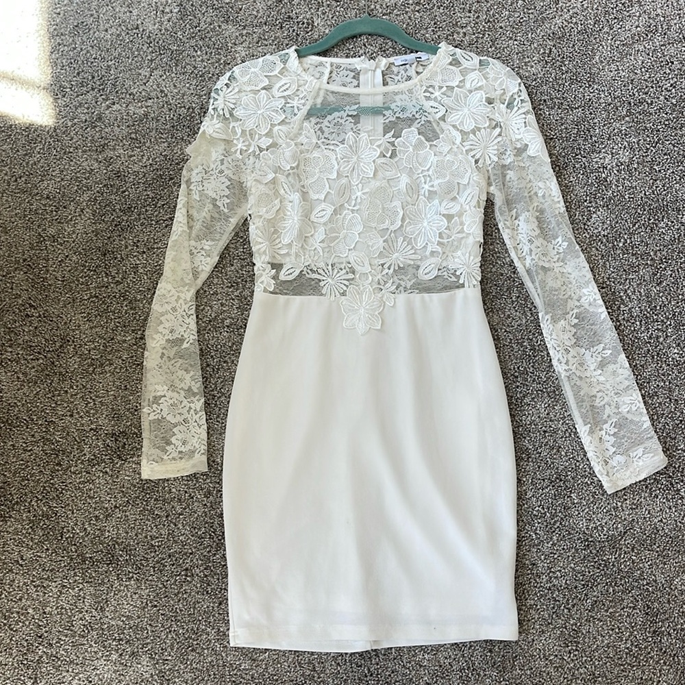 White lace dress